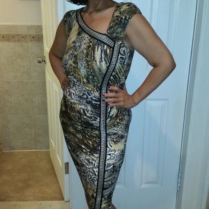 Cache animal print dress